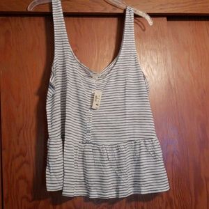 NWT peplum tank